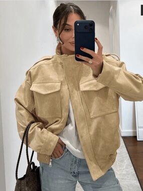 SOERA Suede Bomber Jacket - Never worn